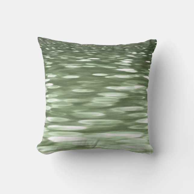 Coussin Abstract #3: Olive green blur (Recto)