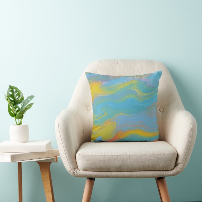 Coussin Abstract Acrylic Flow (Chaise)