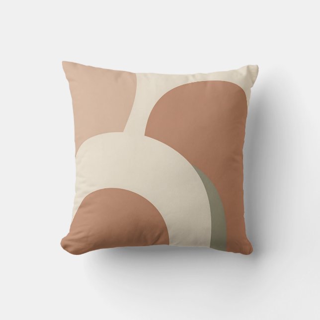 Coussin Abstract Boho Arch Earthy Minimalist Design (Recto)