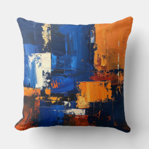 Coussin Abstract Expressionist Pillow Cover Design