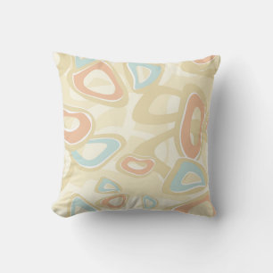 Coussin Abstract moderne de géométrie des shapes pastel re