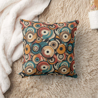 Coussin Abstract Records Throw Pillow