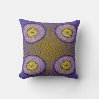 Coussin Abstract spiral geometric pattern (op art)