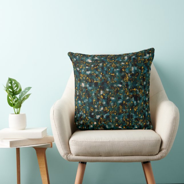 Coussin Abstraction de ciel de minuit (Chaise)