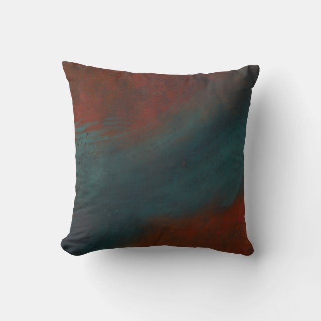 Coussin Abstrait 1 : rouges et bleus (Recto)