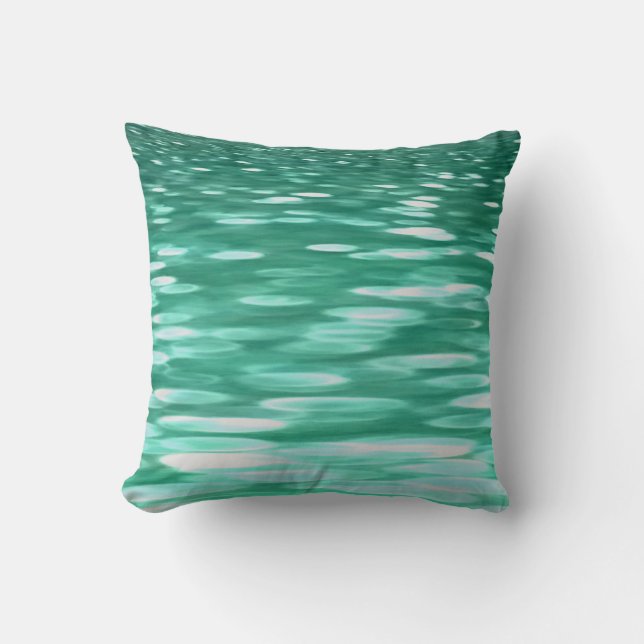Coussin Abstrait #3 : Shimmer vert (Recto)