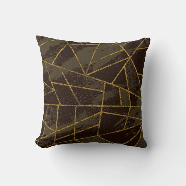 Coussin Abstrait #941 Brown (Recto)