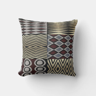 Coussin Abstrait afrocentré