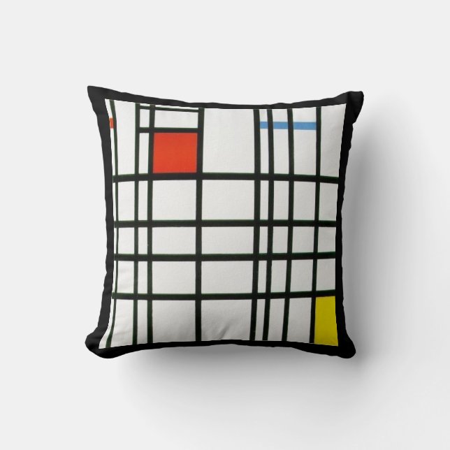 Coussin Abstrait américain MoJo (Recto)
