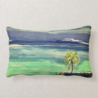 Coussin Abstrait - Arbre du paysage marin