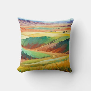Coussin Abstrait Arrière - plan de la nature de la prairie