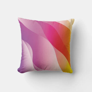 Coussin Abstrait Arrière - plan Wavy. Illustration avec co