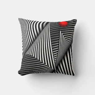 Coussin Abstrait - Attrapez la balle rouge