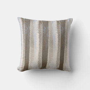 Coussin Abstrait Beige Brun Beige Moderne