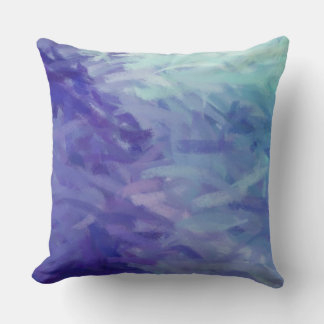 Coussin Abstrait bleu