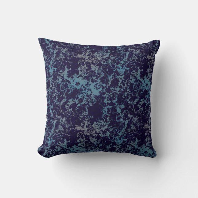 Coussin Abstrait bleu (Recto)