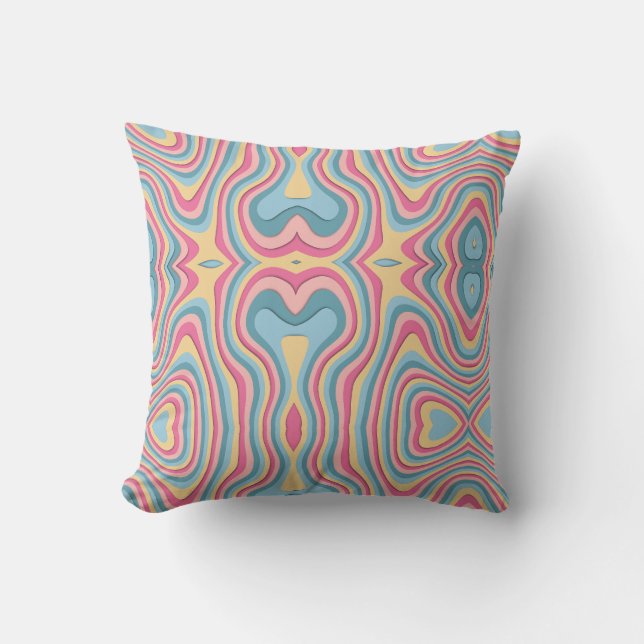 Coussin Abstrait contemporain chic (Recto)