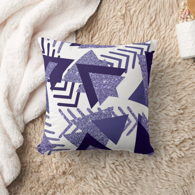 Coussin abstrait Cool des années 80 | Motif de formes de p (Couverture)