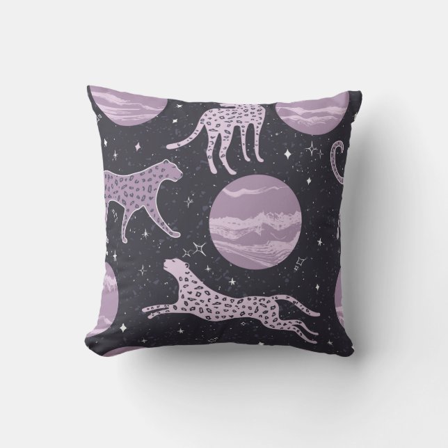 Coussin Abstrait cosmos sans couture motif, arrière - plan (Recto)