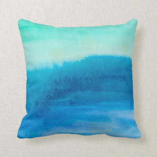 Coussin abstrait d'aquarelle