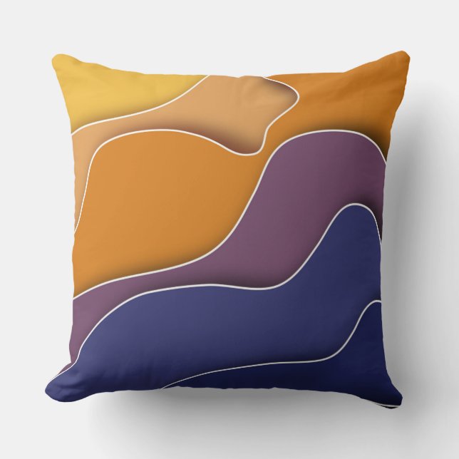 coussin abstrait d'automne (Recto)
