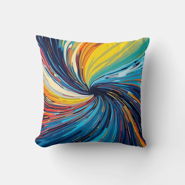 Coussin Abstrait de couleur (Recto)