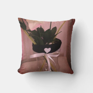 Coussin Abstrait de fleurs embellisées