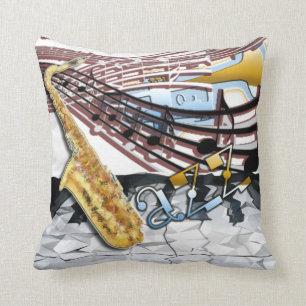 Coussin abstrait de jazz