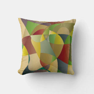 Coussin Abstrait décor coloré fond abstrait, ab