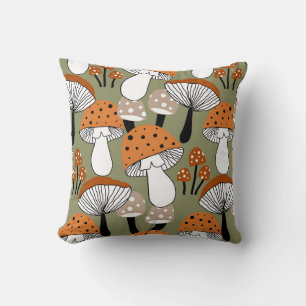 Coussin Abstrait Dessin à la main Colorful Champhrooms Rép