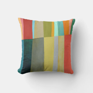 Coussin Abstrait Elegant mixte motif de peinture coloré
