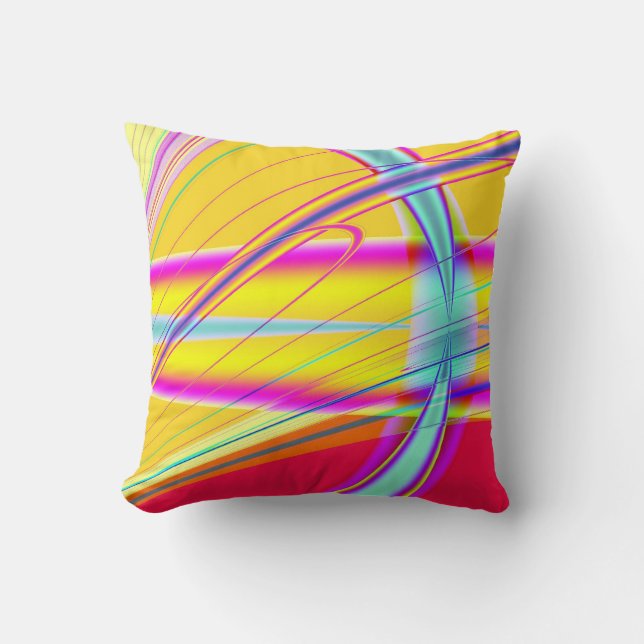 Coussin Abstrait fractal 061012e (Recto)