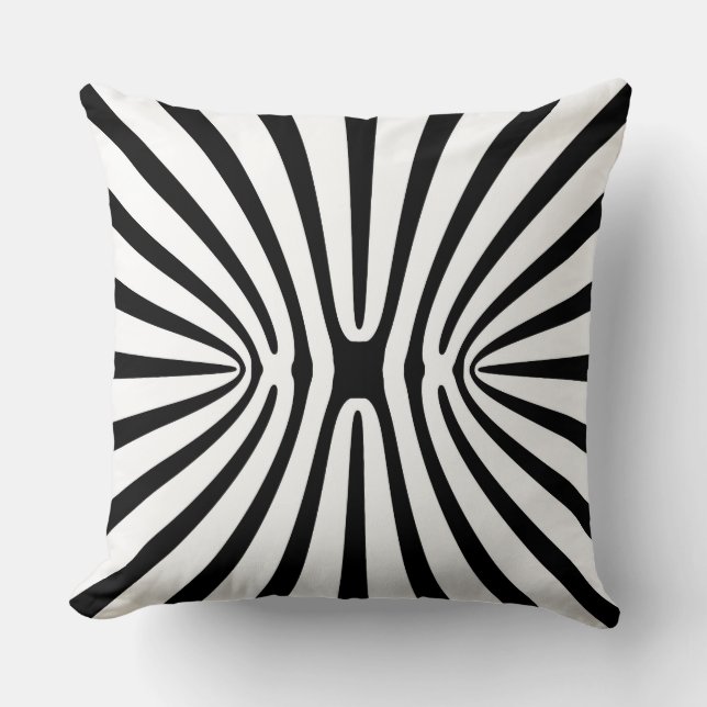 Coussin Abstrait Fractal à contraste élevé 140717 (Recto)