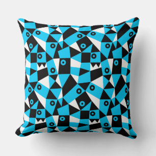 Coussin Abstrait géométrique 030919 - Ciel bleu