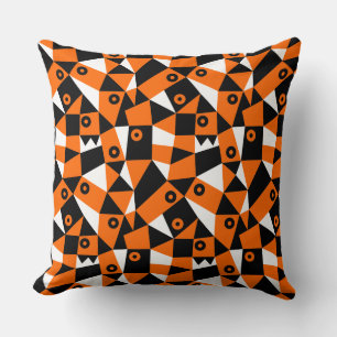 Coussin Abstrait géométrique 030919 - Orange