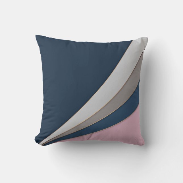 Coussin Abstrait imprimé simple géométrique moderne (Recto)