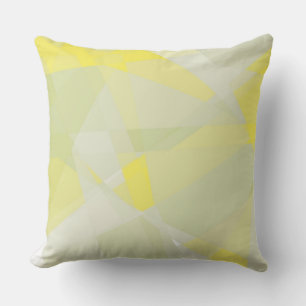 Coussin Abstrait jaune