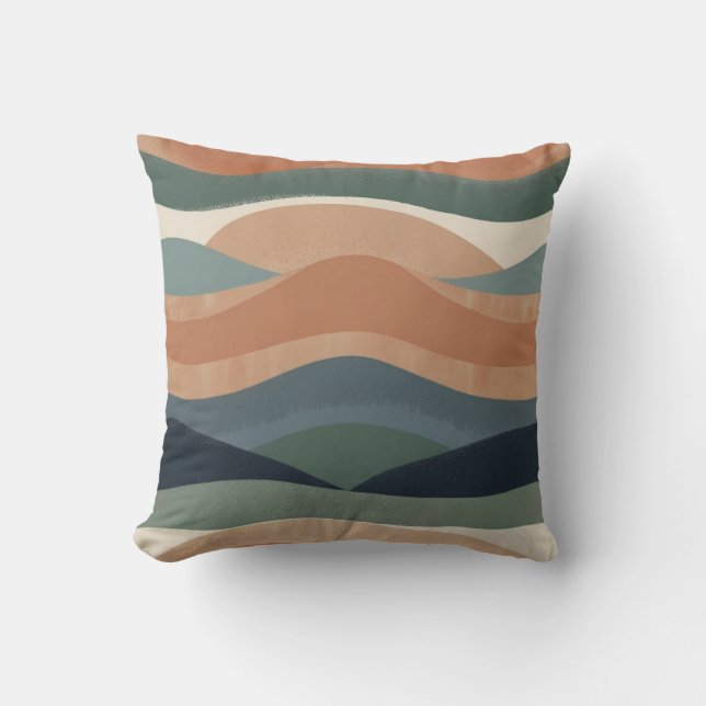 Coussin Abstrait minimaliste - Scandinave (Recto)