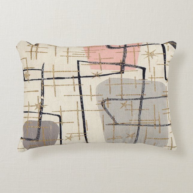 Coussin abstrait moderne d'accent de tissu de la (Devant)