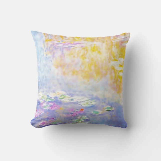 Coussin abstrait, nénuphars de Monet 7 (Recto)