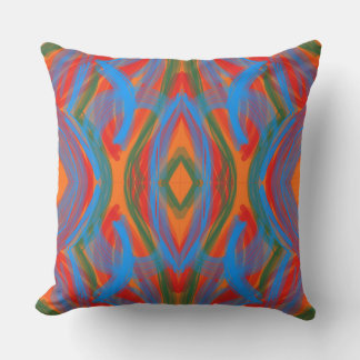Coussin Abstrait Orange
