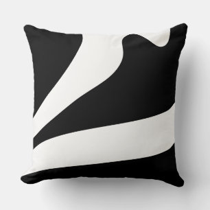 Coussin Abstrait organique moderne ondulé