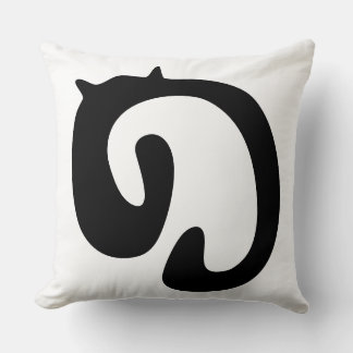 Coussin Abstrait organique moderne ondulé