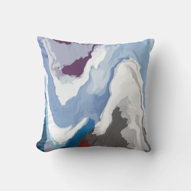 Coussin Abstrait Pastel Paint Mountain Edition (Recto)
