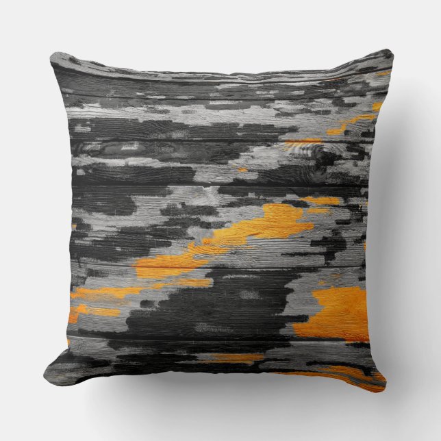 Coussin Abstrait Pastel Wood moderne #4 (Recto)