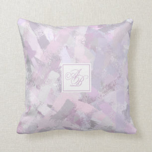 Coussin Abstrait Peint Brush Strokes texture Throw Pillo