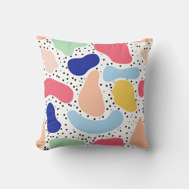 Coussin Abstrait plaisir moderne mignon enfants formes été (Recto)