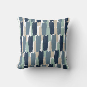 Coussin Abstrait Rayure Peinte Spa Moderne Côté Mer
