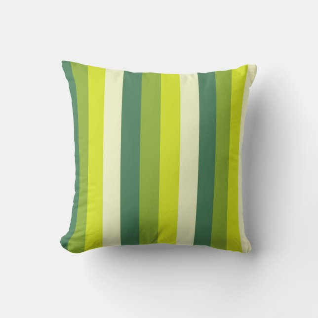 Coussin Abstrait rétro à bandes verticales (Recto)