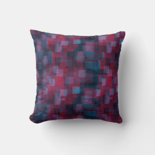Coussin Abstrait sans couture - double face avec Claret ar